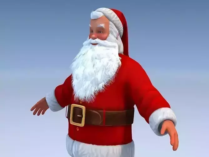 Santa Claus Rigged 3D model