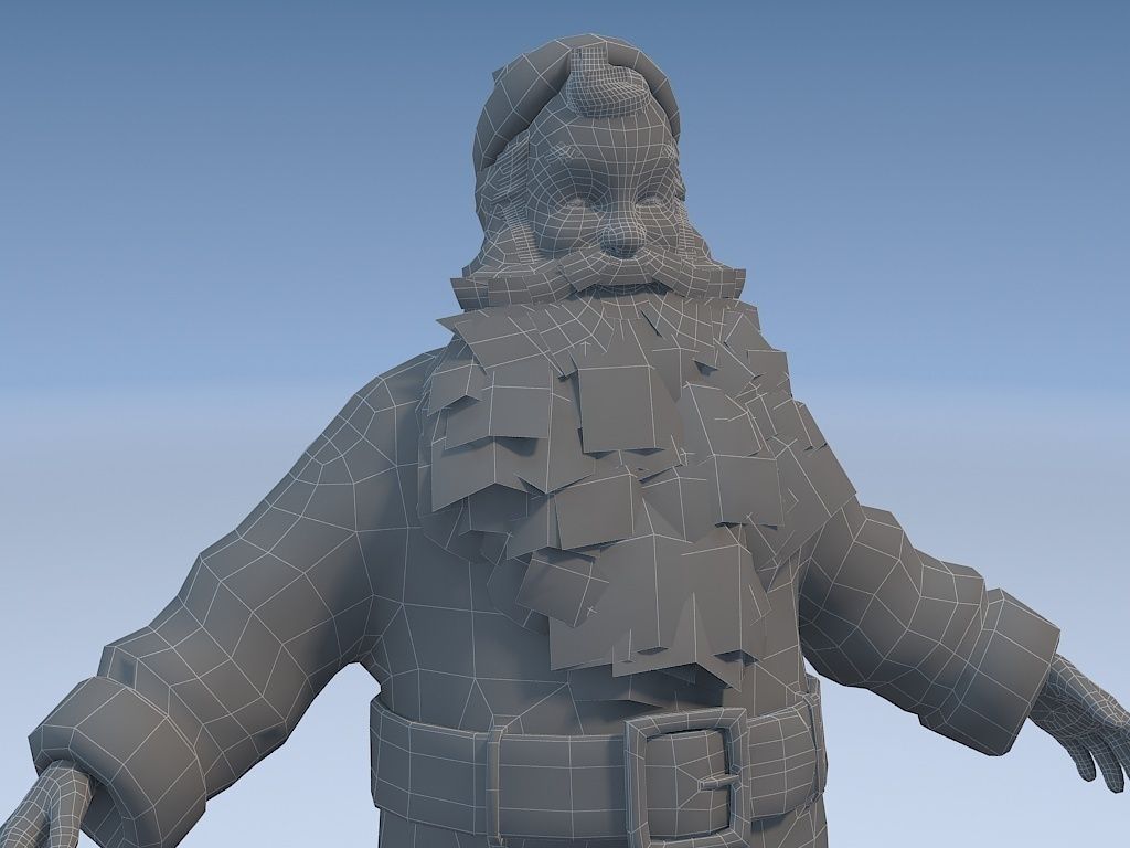 Santa Claus Rigged 3D model_15