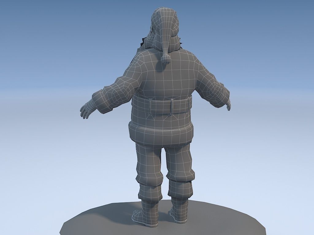 Santa Claus Rigged 3D model_14
