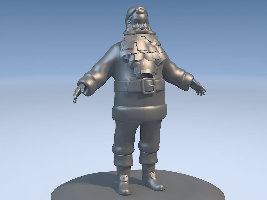 Santa Claus Rigged 3D model_9