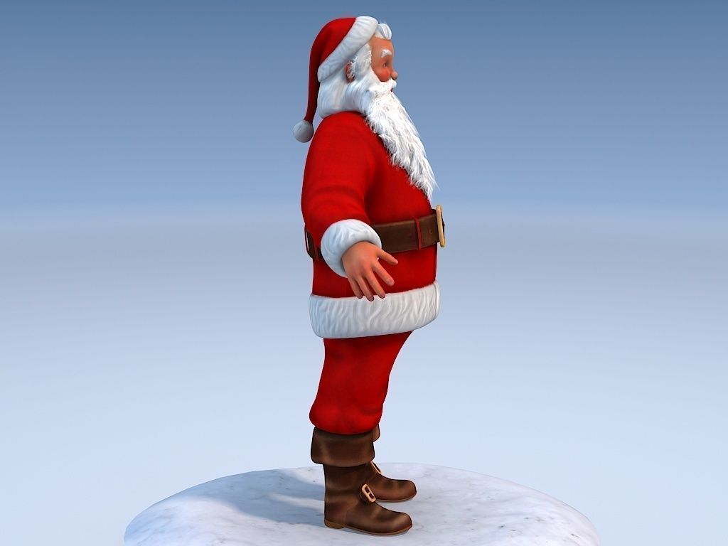 Santa Claus Rigged 3D model_5