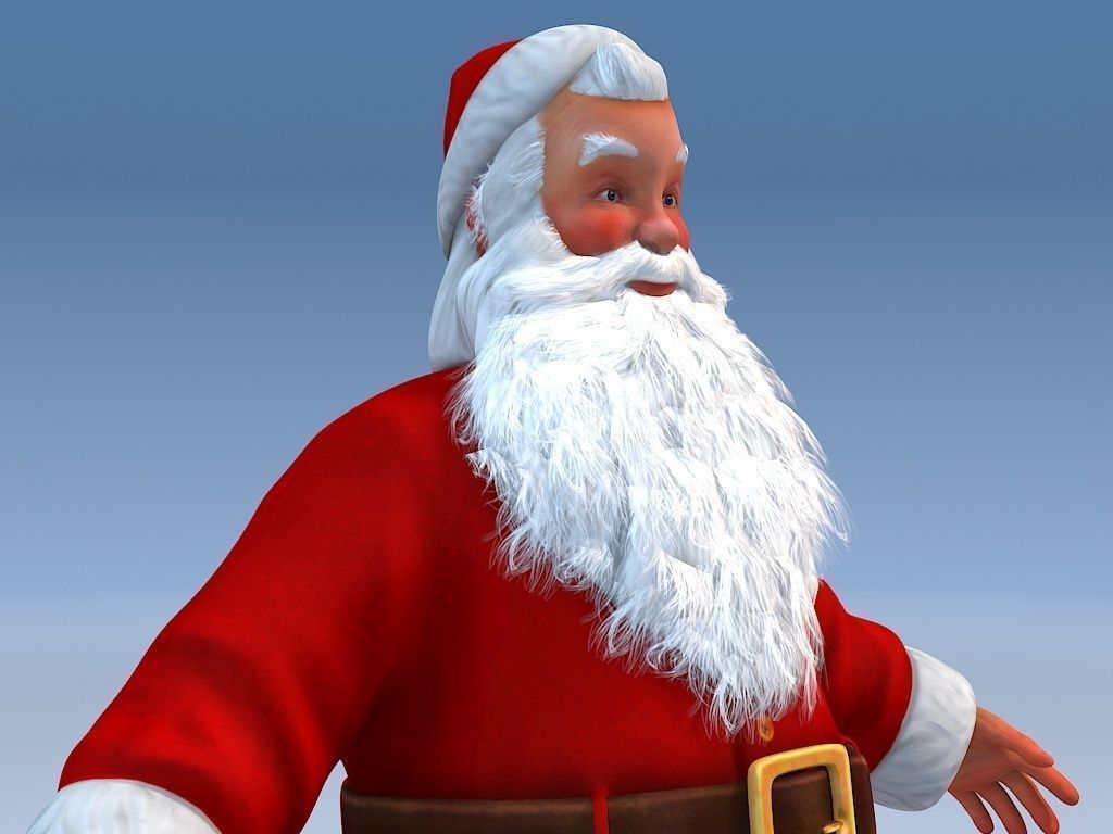Santa Claus Rigged 3D model_8