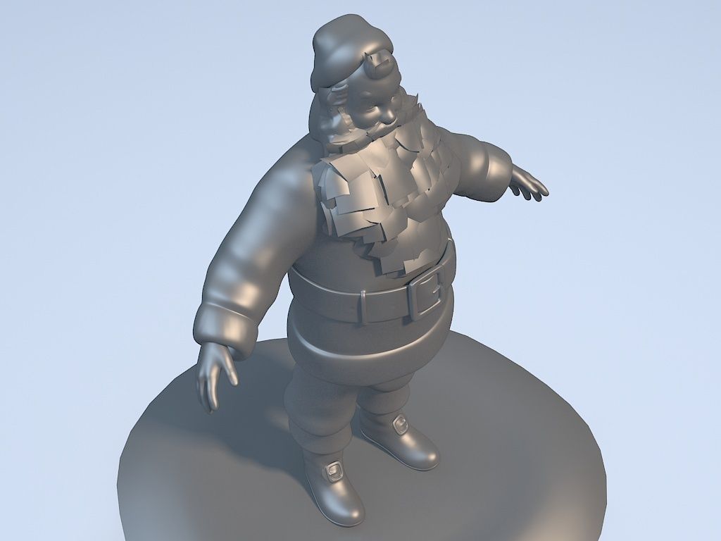 Santa Claus Rigged 3D model_11