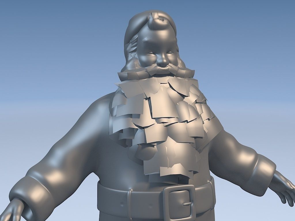 Santa Claus Rigged 3D model_12