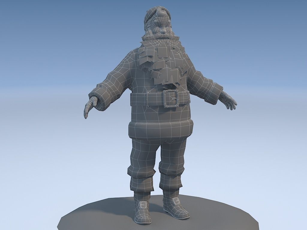Santa Claus Rigged 3D model_13