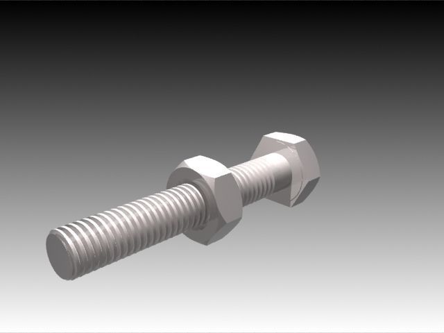Nut  Bolts Free 3D model_2