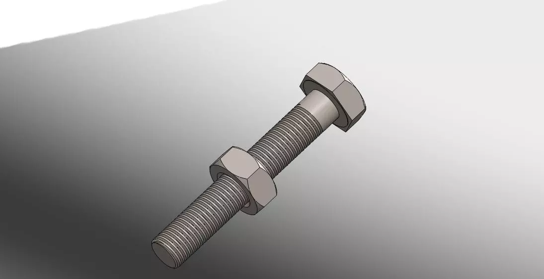 Nut  Bolts Free 3D model_0