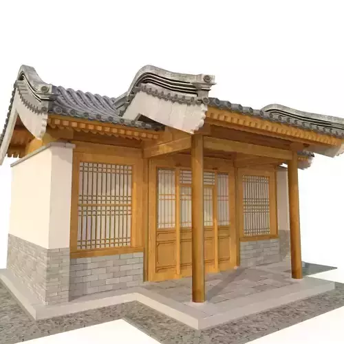 3D Ancient Chinese Architecture Distribution room 05 model
