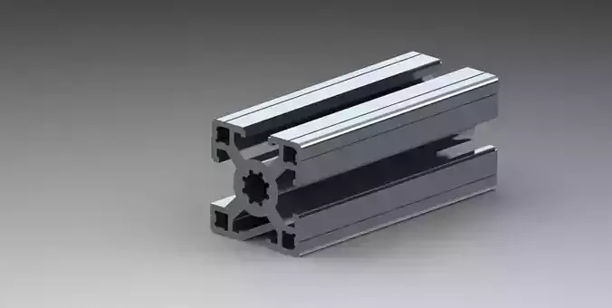 Aluminium profile Free 3D model