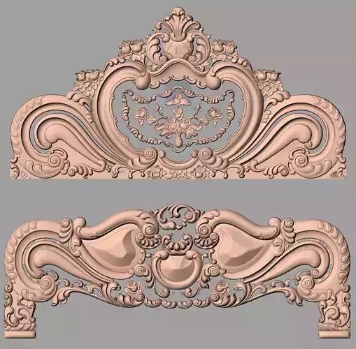 Rose bed 3D relief models STL format model used for CNC E348