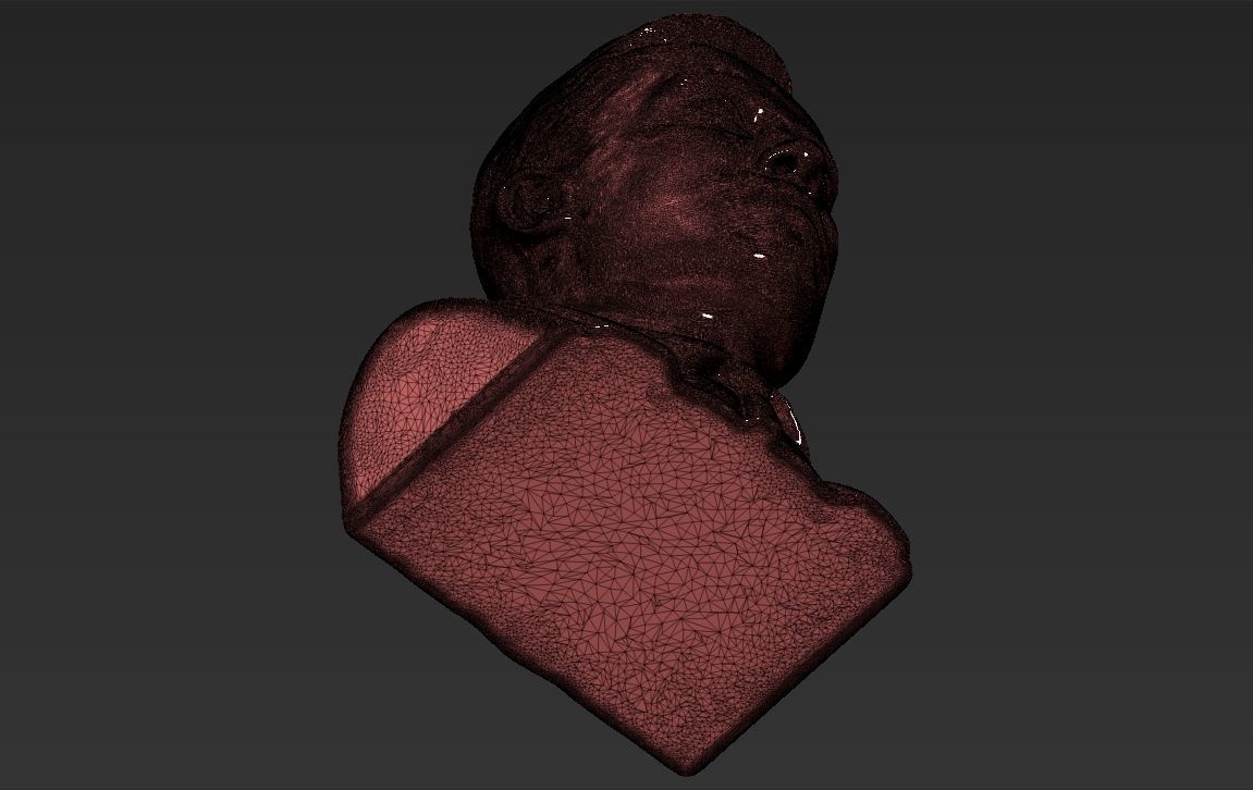 Elon Musk bust ready for full color 3D printing 3D print model_45