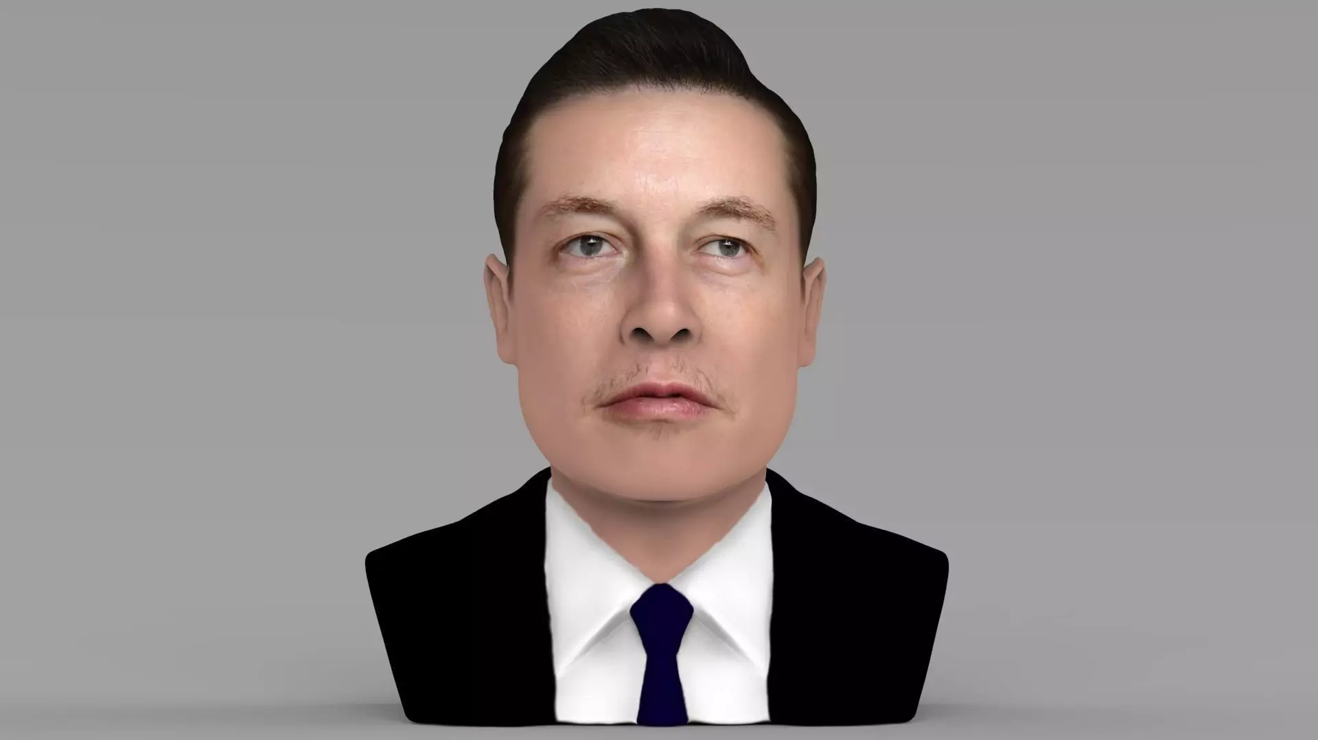 Elon Musk bust ready for full color 3D printing 3D print model_0