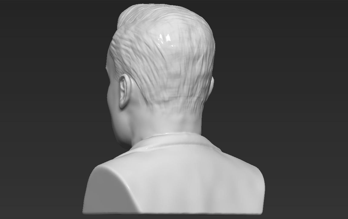 Elon Musk bust ready for full color 3D printing 3D print model_30