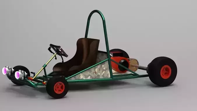 Go kart Free 3D model