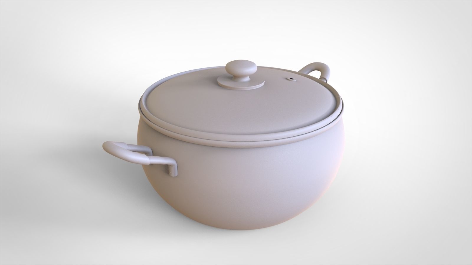 Cookware - Steamer pot 3D model_3