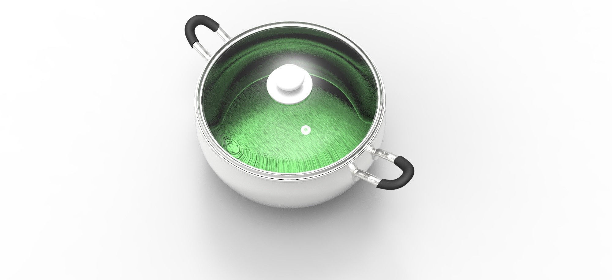 Cookware - Steamer pot 3D model_1