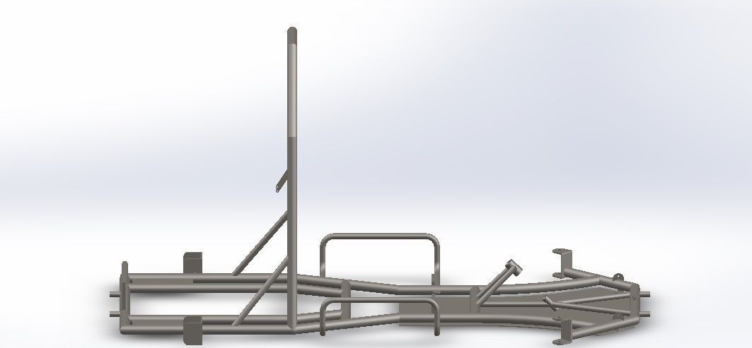 Chassis go-kart Free 3D model_2