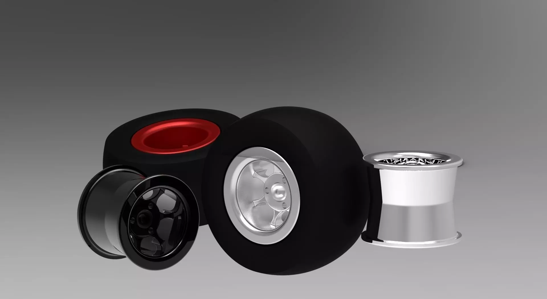5 Rim and tire Free 3D model