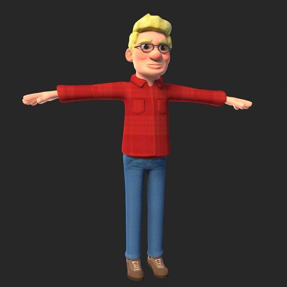 Grand father and Grand mother 3D model_12