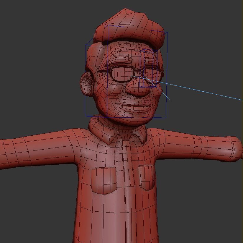 Grand father and Grand mother 3D model_14