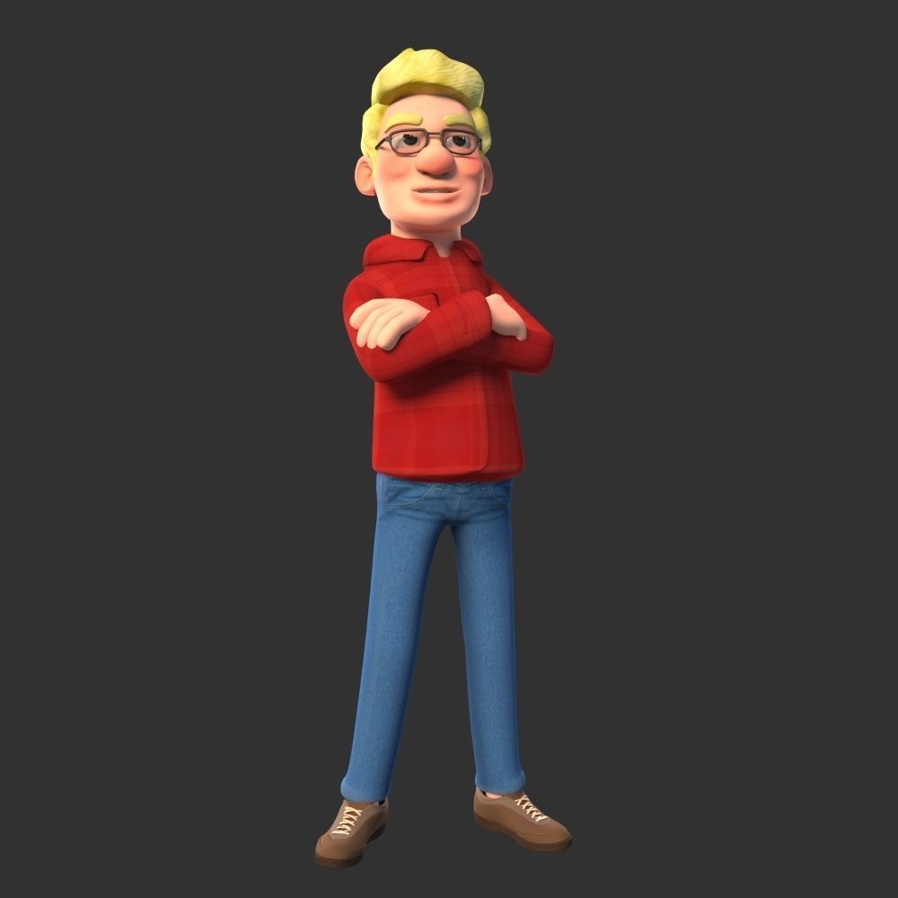 Grand father and Grand mother 3D model_10
