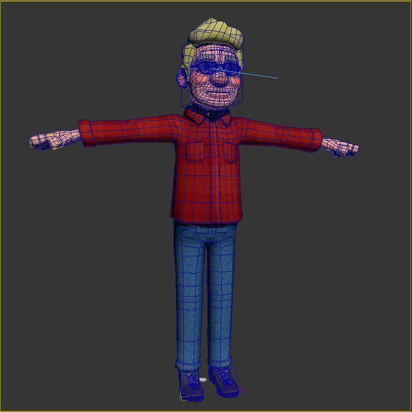 Grand father and Grand mother 3D model_11