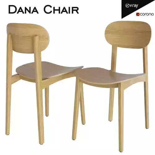 Dana Chair Low-poly 3D model