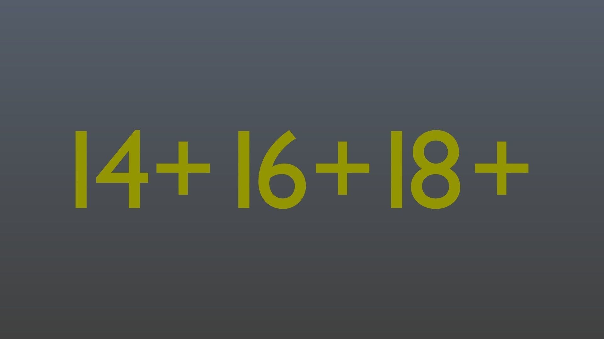 Symbols From 14 to 18 Low-poly 3D model_8