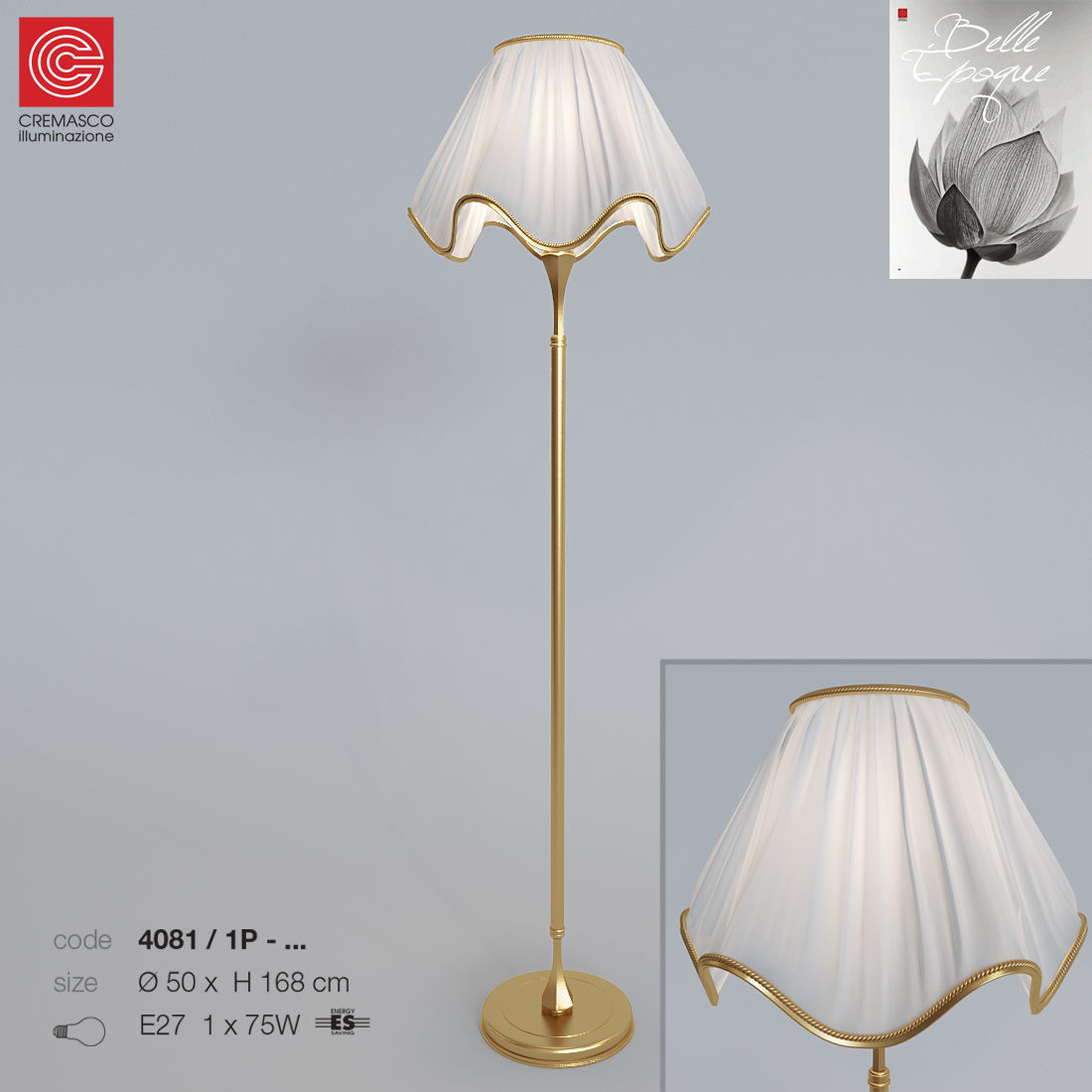 Floor Lamp Belle Epoque 4081 3D model_5