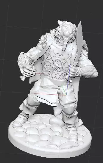 Cat Warrior Free 3D print model
