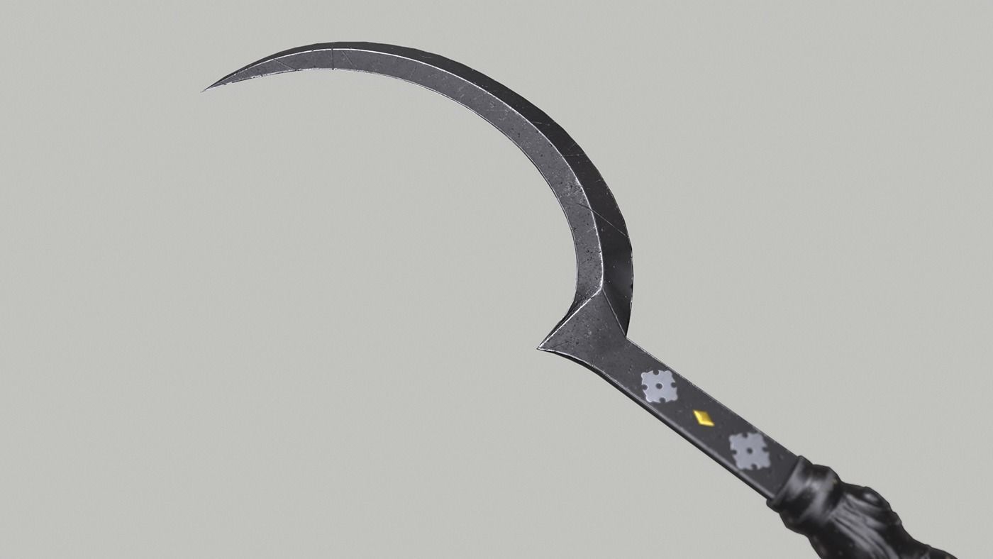 Khal drogos Arakh Lowpoly 3D model with PBR Low-poly 3D model_1