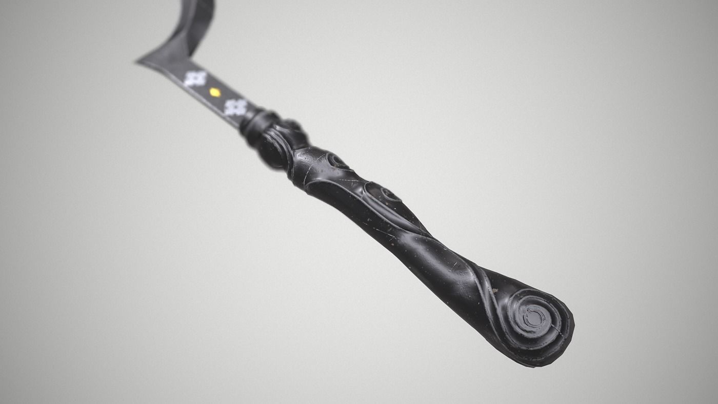 Khal drogos Arakh Lowpoly 3D model with PBR Low-poly 3D model_2