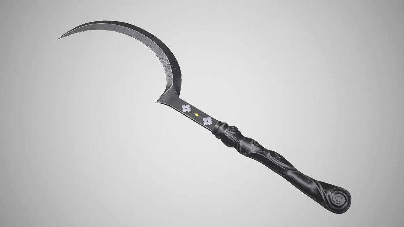 Khal drogos Arakh Lowpoly 3D model with PBR Low-poly 3D model_0