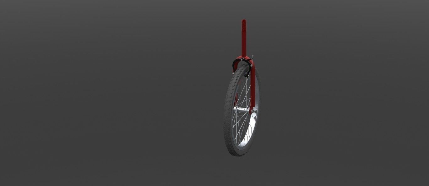 Cycle wheel assembly Free 3D model_3