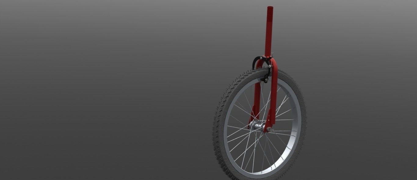 Cycle wheel assembly Free 3D model_1