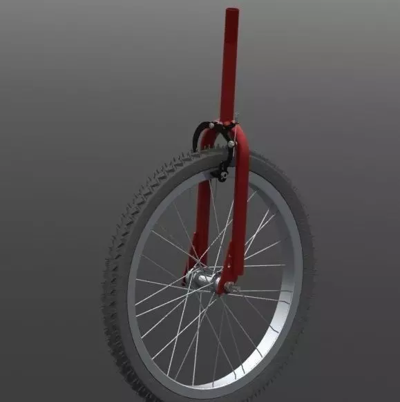 Cycle wheel assembly Free 3D model_0