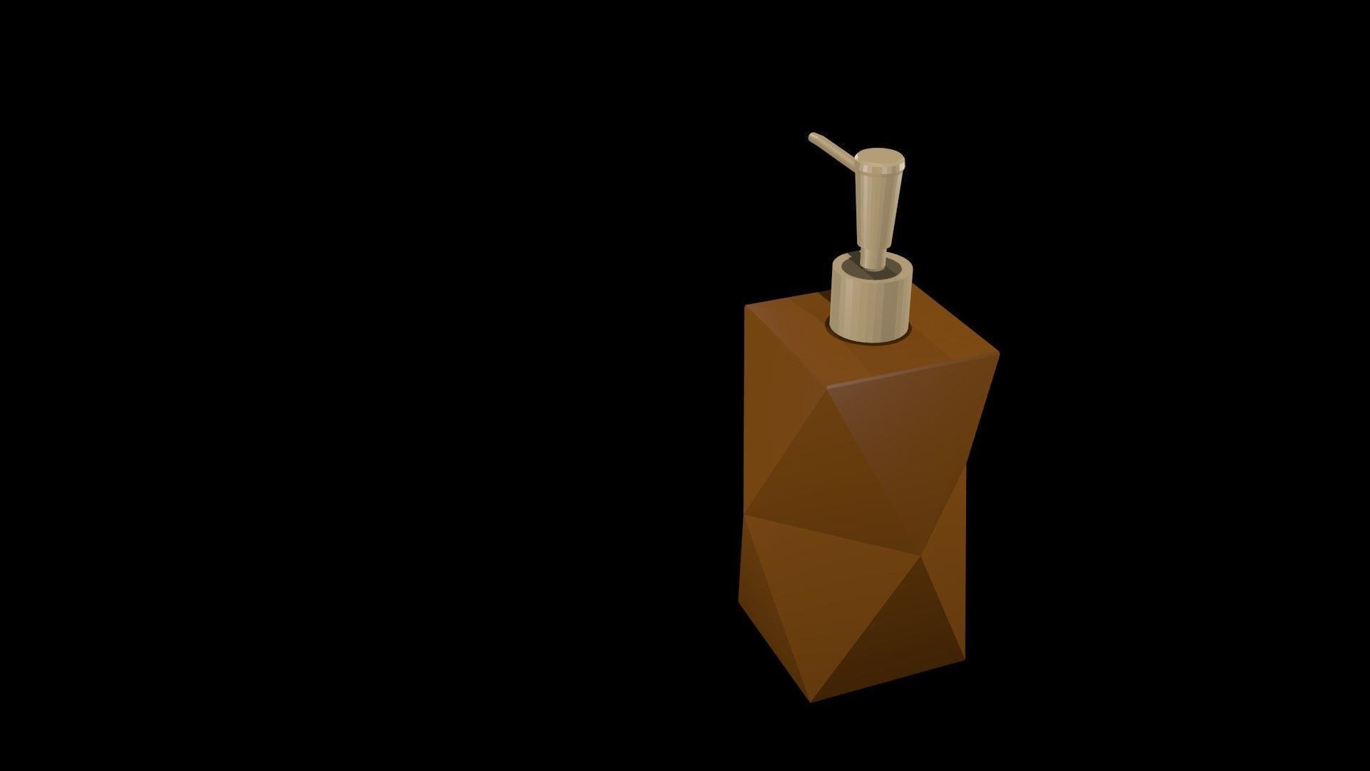 Low poly Dispenser Low-poly 3D model_5