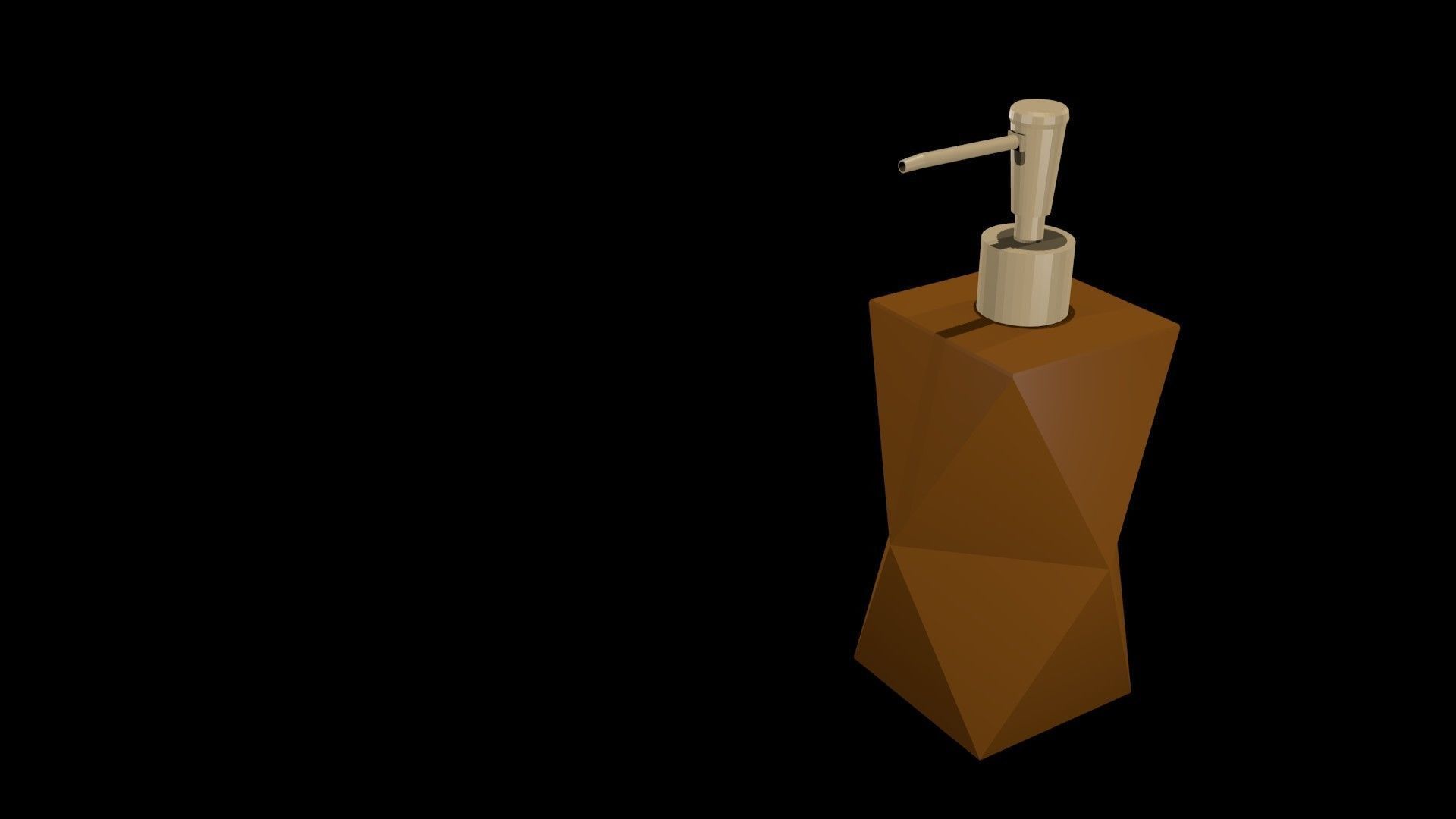 Low poly Dispenser Low-poly 3D model_1