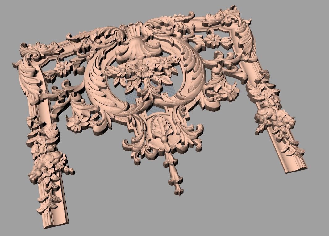 Woodworking CNC Router 3D Relief STL models used for artcam E415 3D model_1
