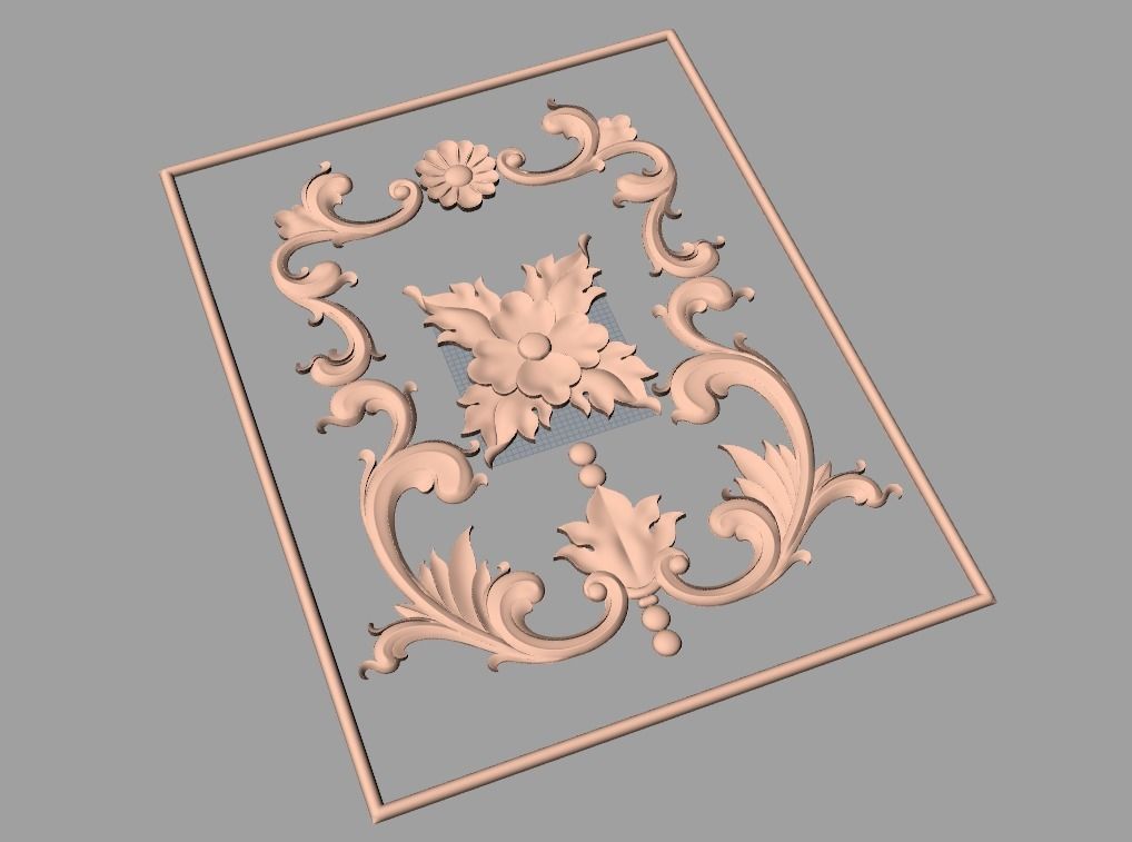 Woodworking CNC Router 3D Relief STL models used for artcam E408 3D model_1