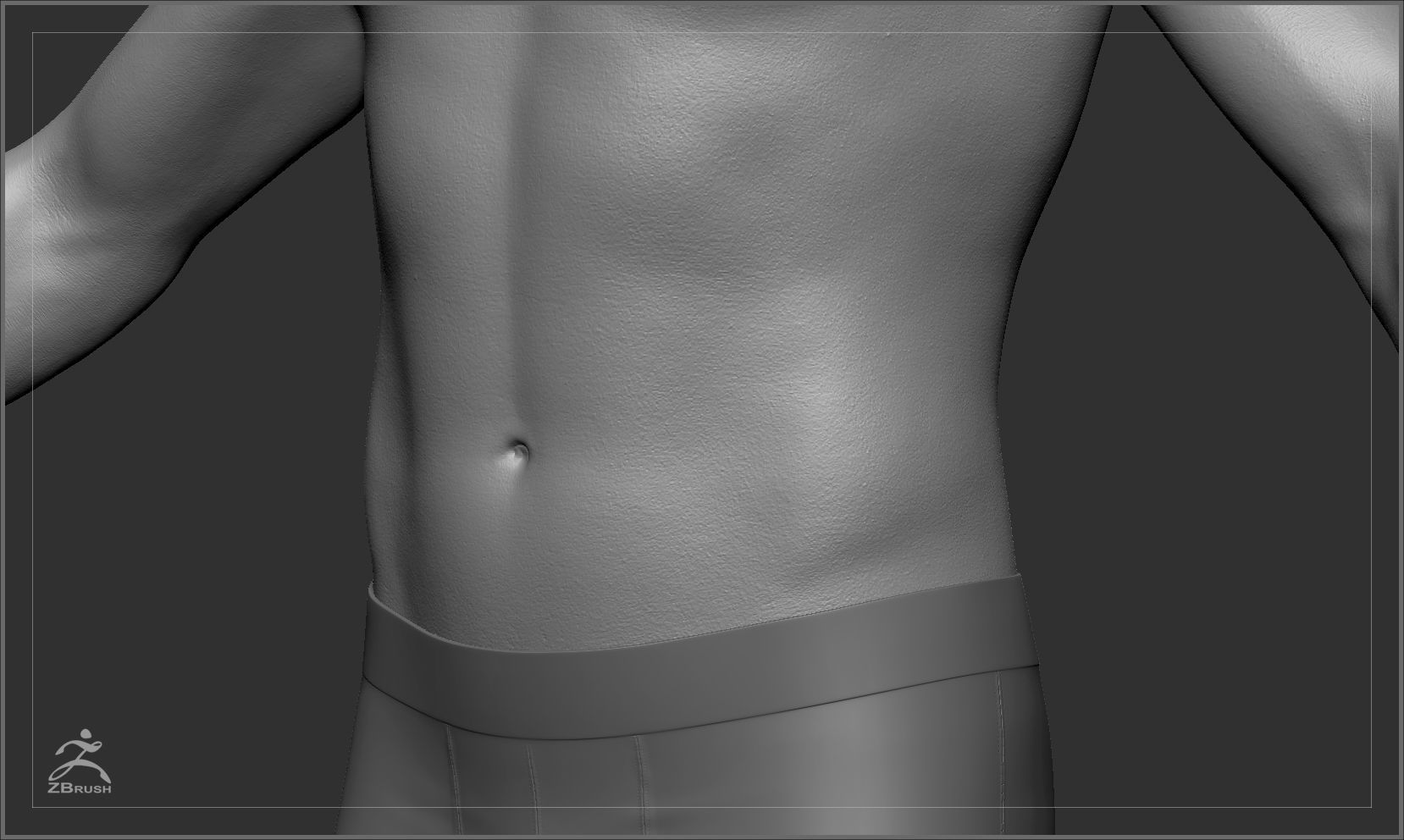 Average Body Basemesh Set 3D model_24