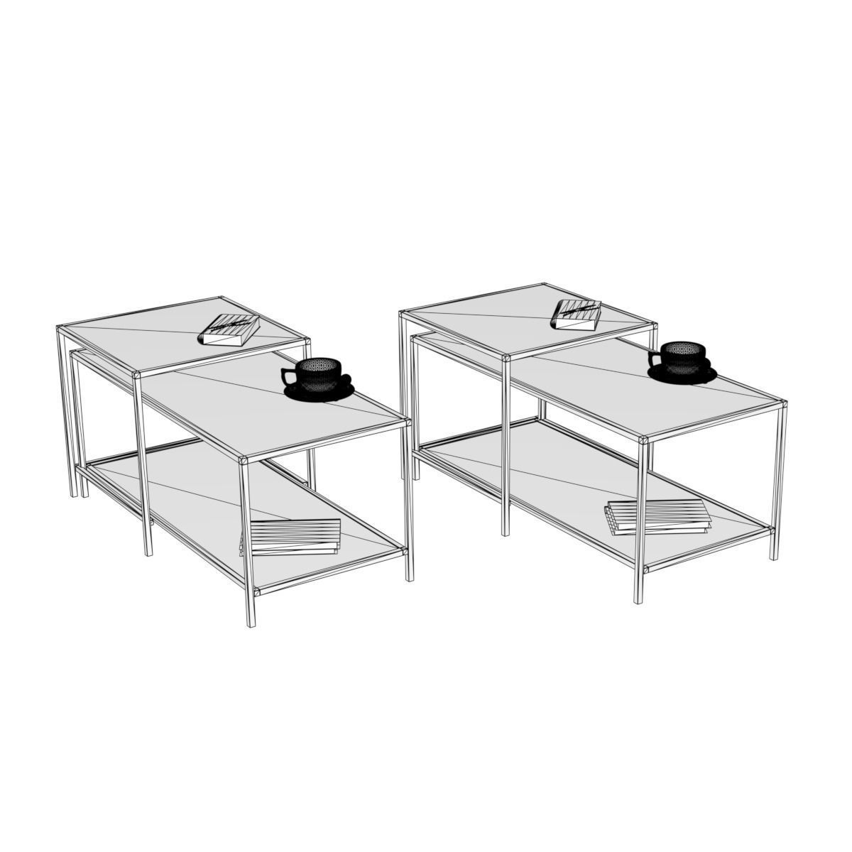 vittsjo nesting table 3D model_10