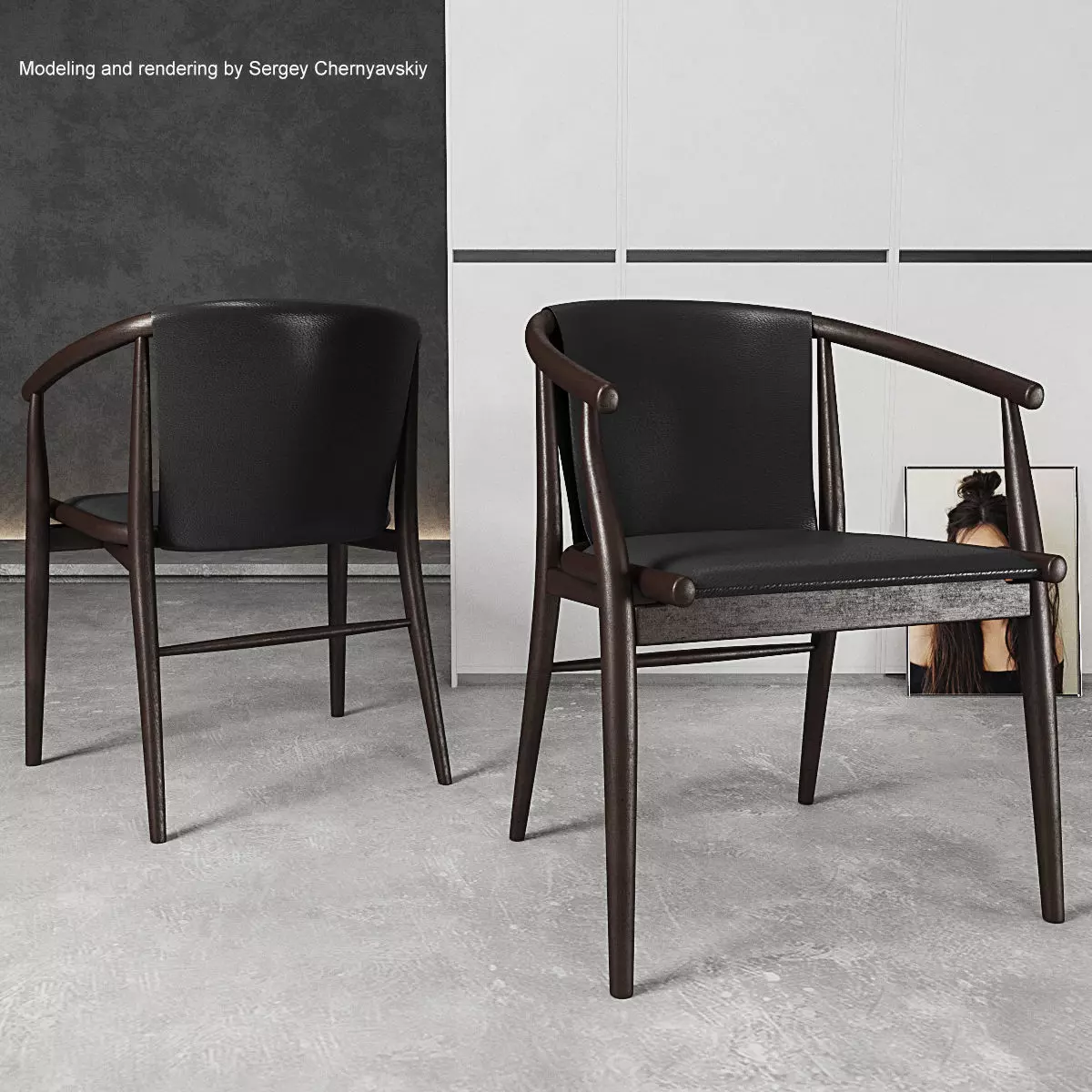 Chair Jens SJ61B 3D model