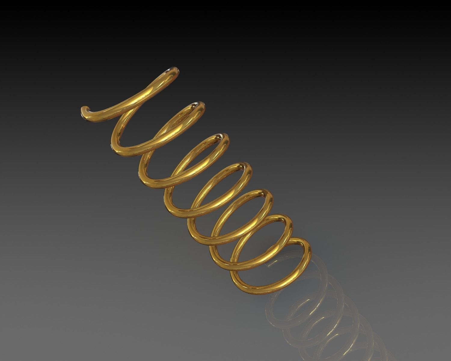 Spring metal Free 3D model_2