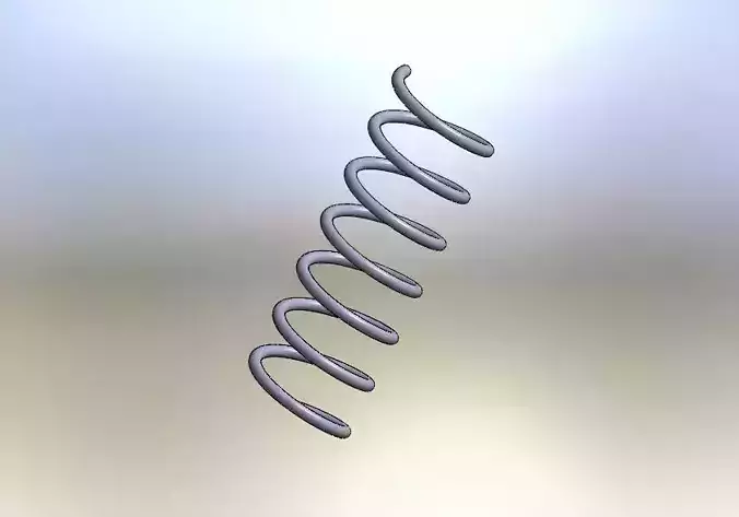 Spring metal Free 3D model