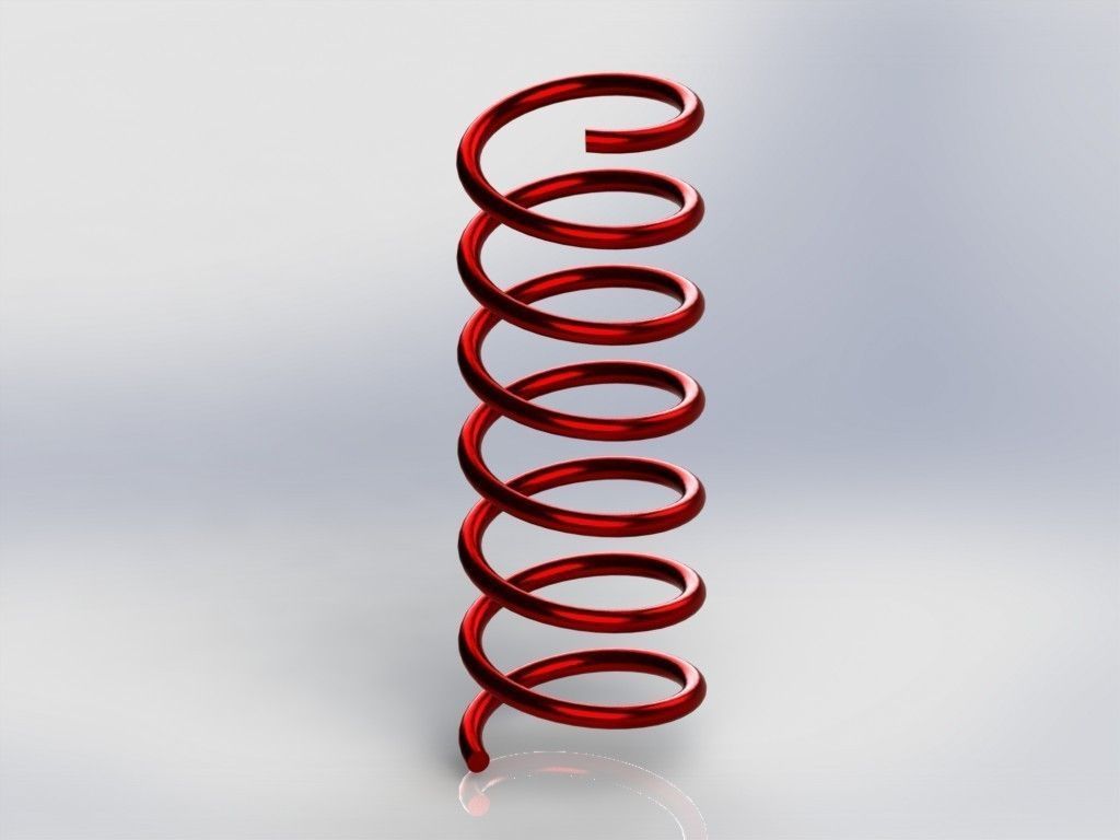 Spring metal Free 3D model_1