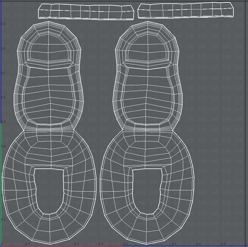 Shoes cartoon Low-poly 3D model_45