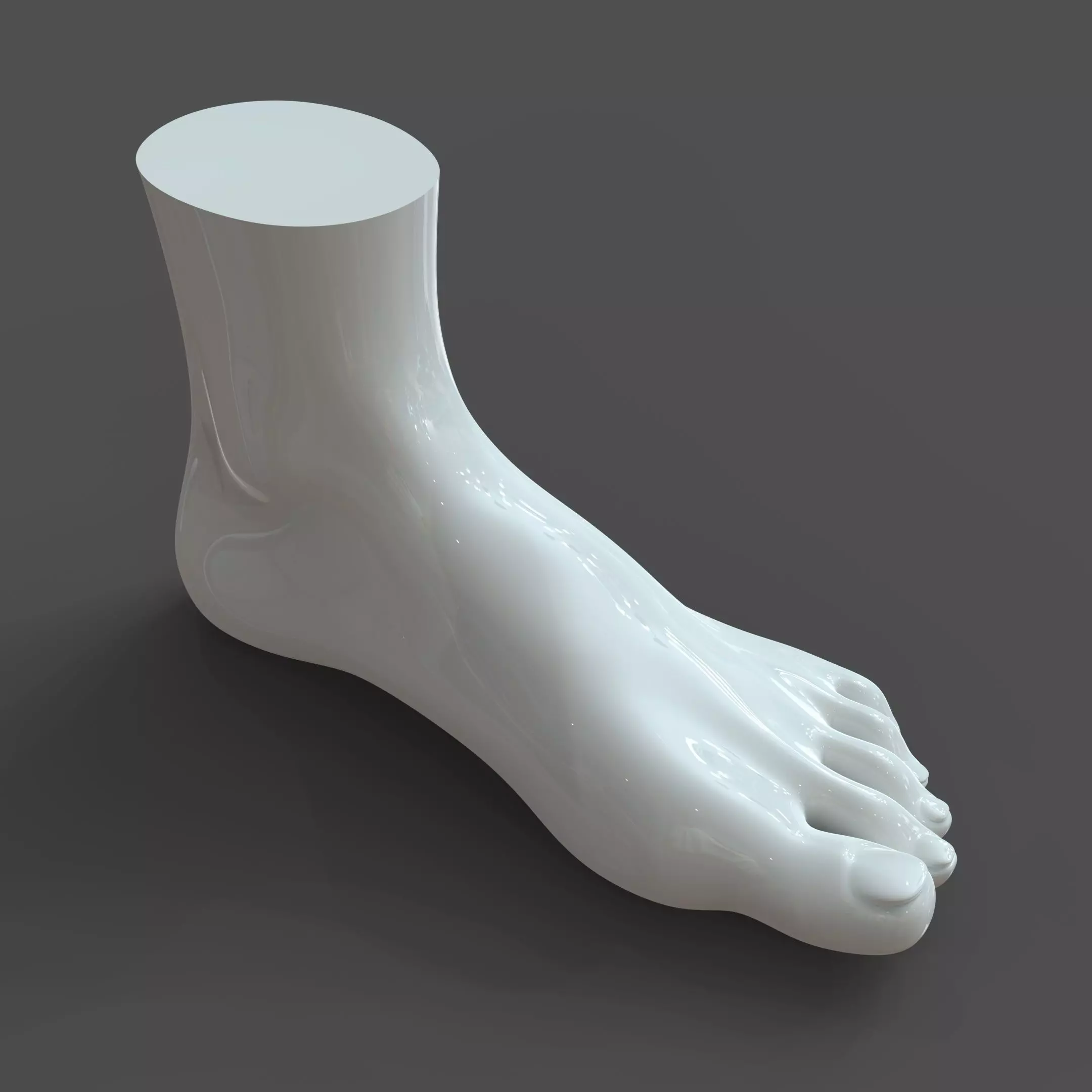 CAD compatible Woman Foot Model F1P1D0V1feet 3D model