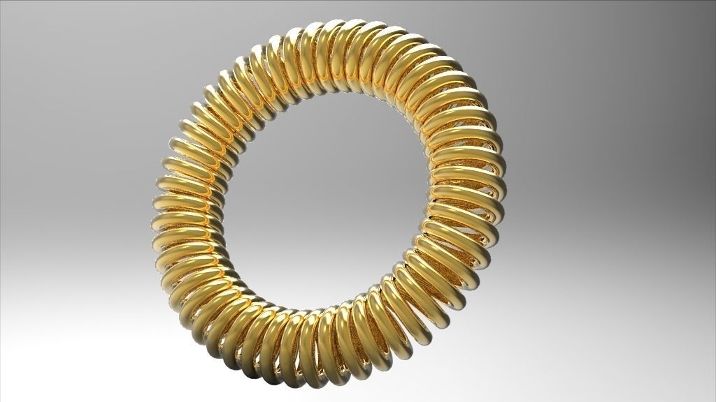 Circular spring Free 3D model_1
