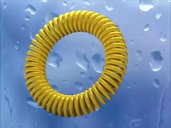 Circular spring Free 3D model